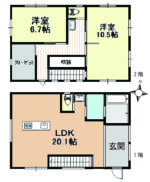 青柳町【2LDK】3100万中古住宅 [K3746] 画像1