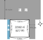 藤島字笹花【67坪】450万土地[T3624] 画像1