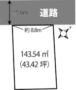 稲生一丁目【43坪】500万土地[T3860] 画像1